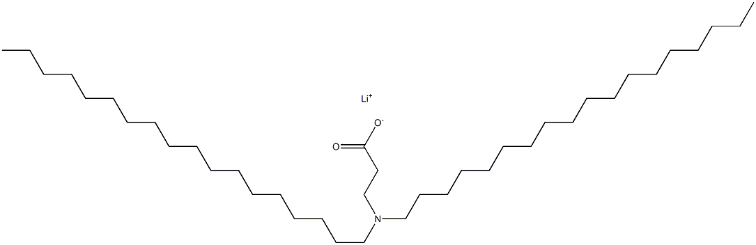 3-(Dioctadecylamino)propanoic acid lithium salt Struktur