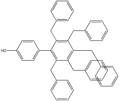 4-(2,3,4,5,6-Pentabenzylphenyl)phenol Struktur