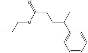 4-Phenylpentanoic acid propyl ester Struktur