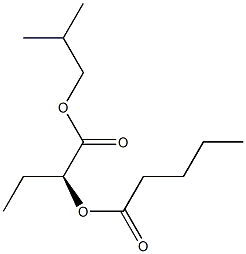 [S,(-)]-2-Valeryloxybutyric acid isobutyl ester Struktur