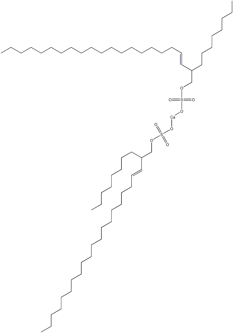 Bis(2-octyl-3-docosenyloxysulfonyloxy)calcium Struktur