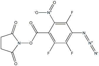 4-Azido-2-nitro-3,5,6-trifluorobenzoic acid 2,5-dioxo-1-pyrrolidinyl ester Struktur