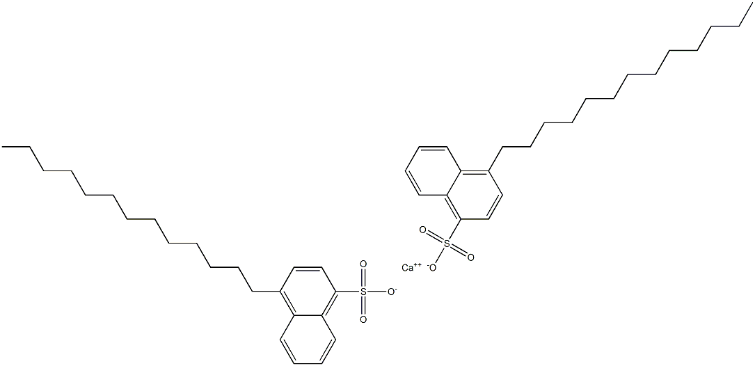 Bis(4-tridecyl-1-naphthalenesulfonic acid)calcium salt Struktur