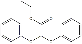 Diphenoxyacetic acid ethyl ester Struktur