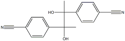 4,4'-(2,3-Dihydroxybutane-2,3-diyl)bisbenzonitrile Struktur