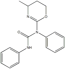 N,N'-Diphenyl-N-[(4-methyl-5,6-dihydro-4H-1,3-oxazin)-2-yl]urea Struktur