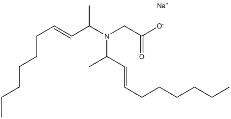 N,N-Di(3-decen-2-yl)glycine sodium salt Struktur