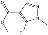 2-Methyl-3-chloro-2H-pyrazole-4-carboxylic acid methyl ester Struktur