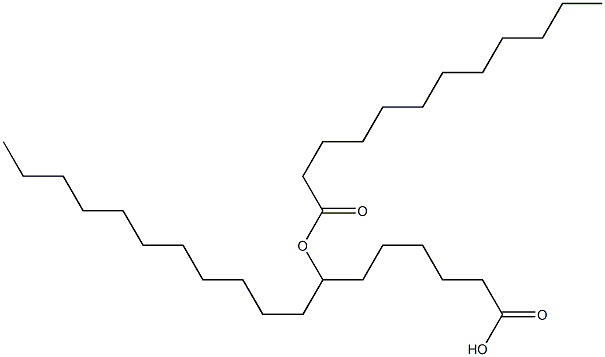 7-Dodecanoyloxyoctadecanoic acid Struktur