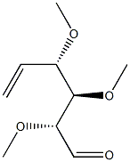 (2R,3R,4S)-2,3,4-Trimethoxy-5-hexenal Struktur