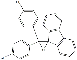 3',3'-Bis(4-chlorophenyl)spiro[9H-fluorene-9,2'-oxirane] Struktur