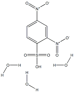 2,4-Dinitrobenzenesulfonic acid trihydrate Struktur