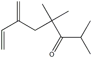 2,4,4-Trimethyl-6-methylene-7-octen-3-one Struktur