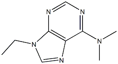 6-(Dimethylamino)-9-ethyl-9H-purine Struktur