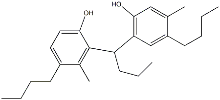 2,6'-Butylidenebis(3-methyl-4-butylphenol) Struktur