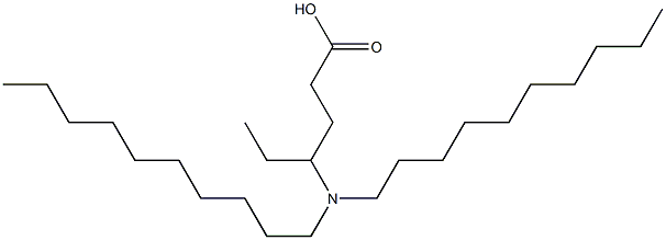 4-(Didecylamino)hexanoic acid Struktur