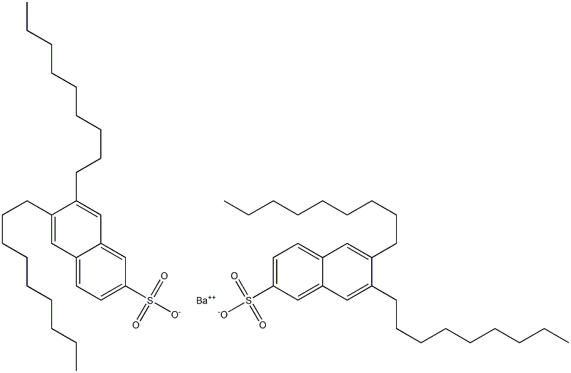 Bis(6,7-dinonyl-2-naphthalenesulfonic acid)barium salt Struktur