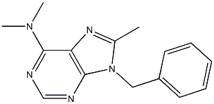 6-Dimethylamino-8-methyl-9-(benzyl)-9H-purine Struktur