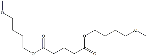 3-Methylglutaric acid bis(4-methoxybutyl) ester Struktur