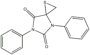 4,6-Diphenyl-1-thia-4,6-diazaspiro[2.4]heptane-5,7-dione Struktur