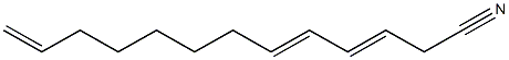 3,5,12-Tridecatrienenitrile Struktur