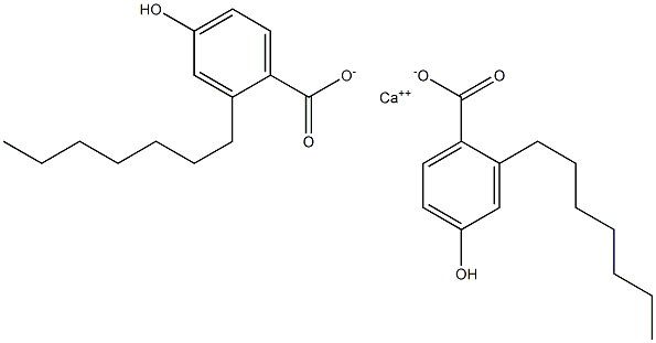 Bis(2-heptyl-4-hydroxybenzoic acid)calcium salt Struktur