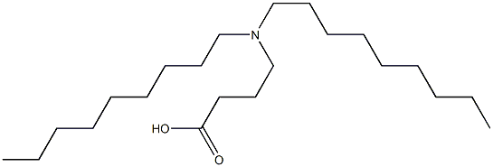 4-(Dinonylamino)butyric acid Struktur