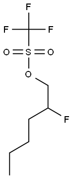 2-Fluoro-1-[[(trifluoromethyl)sulfonyl]oxy]hexane Struktur