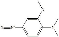 4-(Dimethylamino)-3-methoxybenzenediazonium Struktur