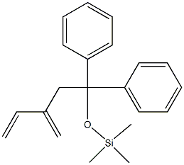 3-Methylene-5,5-diphenyl-5-trimethylsiloxy-1-pentene Struktur