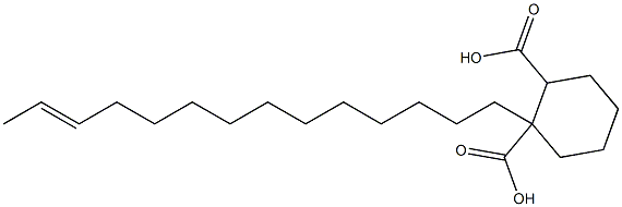 Cyclohexane-1,2-dicarboxylic acid hydrogen 1-(12-tetradecenyl) ester Struktur