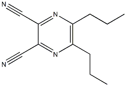 5,6-Dipropylpyrazine-2,3-dicarbonitrile Struktur