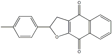 2-(4-Methylphenyl)-2,3-dihydronaphtho[2,3-b]furan-4,9-dione Struktur