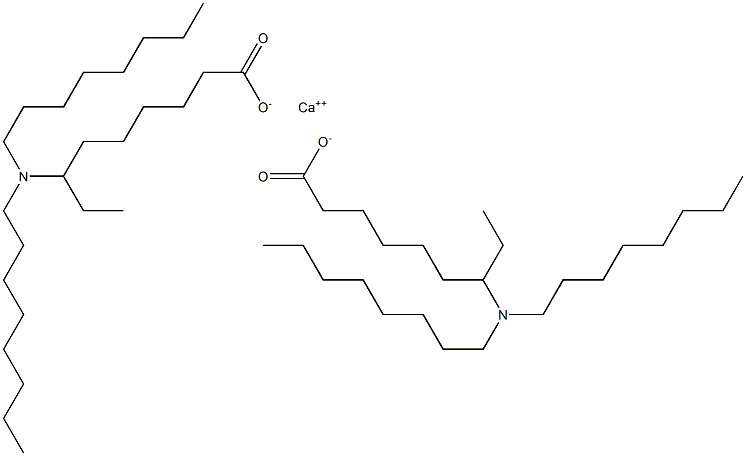 Bis[7-(dioctylamino)nonanoic acid]calcium salt Struktur