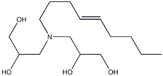 3,3'-(4-Nonenylimino)bis(propane-1,2-diol) Struktur