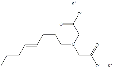 (4-Octenyl)iminodiacetic acid dipotassium salt Struktur