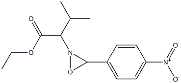 3-Methyl-2-[3-(p-nitrophenyl)oxaziridin-2-yl]butyric acid ethyl ester Struktur