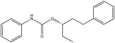 (-)-N-Phenylcarbamic acid (S)-1-phenylpentane-3-yl ester Struktur