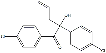 1,2-Bis(4-chlorophenyl)-2-hydroxy-4-pentene-1-one Struktur