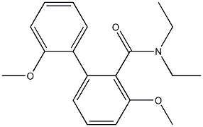 N,N-Diethyl-2',3-dimethoxy[1,1'-biphenyl]-2-carboxamide Struktur