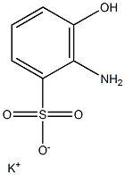 2-Amino-3-hydroxybenzenesulfonic acid potassium salt Struktur