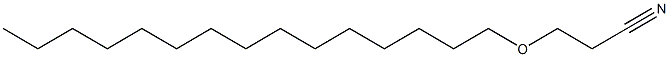 3-Pentadecyloxypropiononitrile Struktur