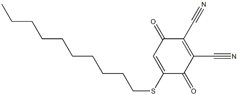 2,3-Dicyano-5-(decylthio)-1,4-benzoquinone Struktur