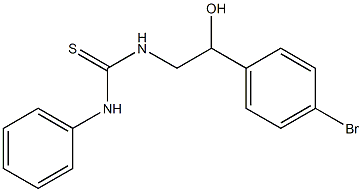 1-[2-(4-Bromophenyl)-2-hydroxyethyl]-3-phenylthiourea Struktur