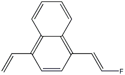 1-(2-Fluoroethenyl)-4-ethenylnaphthalene Struktur