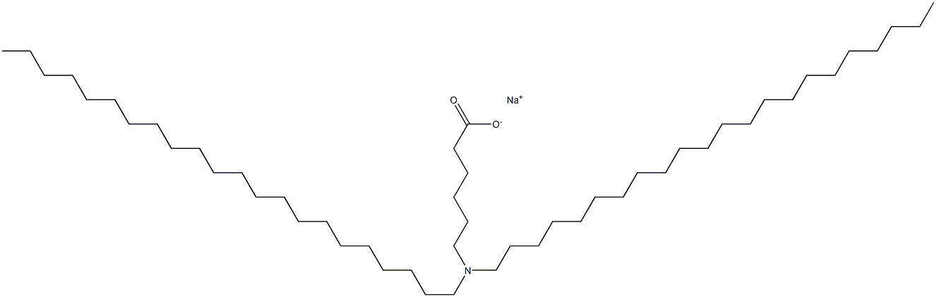 6-(Didocosylamino)hexanoic acid sodium salt Struktur