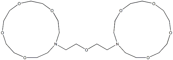 13,13'-[Oxybis(ethylene)]bis[1,4,7,10-tetraoxa-13-azacyclopentadecane] Struktur