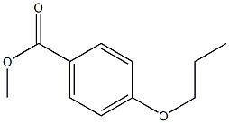 4-Propoxybenzoic acid methyl ester Struktur