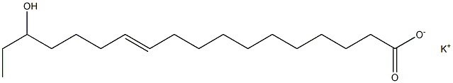 (E)-16-Hydroxy-11-octadecenoic acid potassium salt Struktur