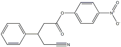 4-Cyano-3-phenylbutyric acid 4-nitrophenyl ester Struktur